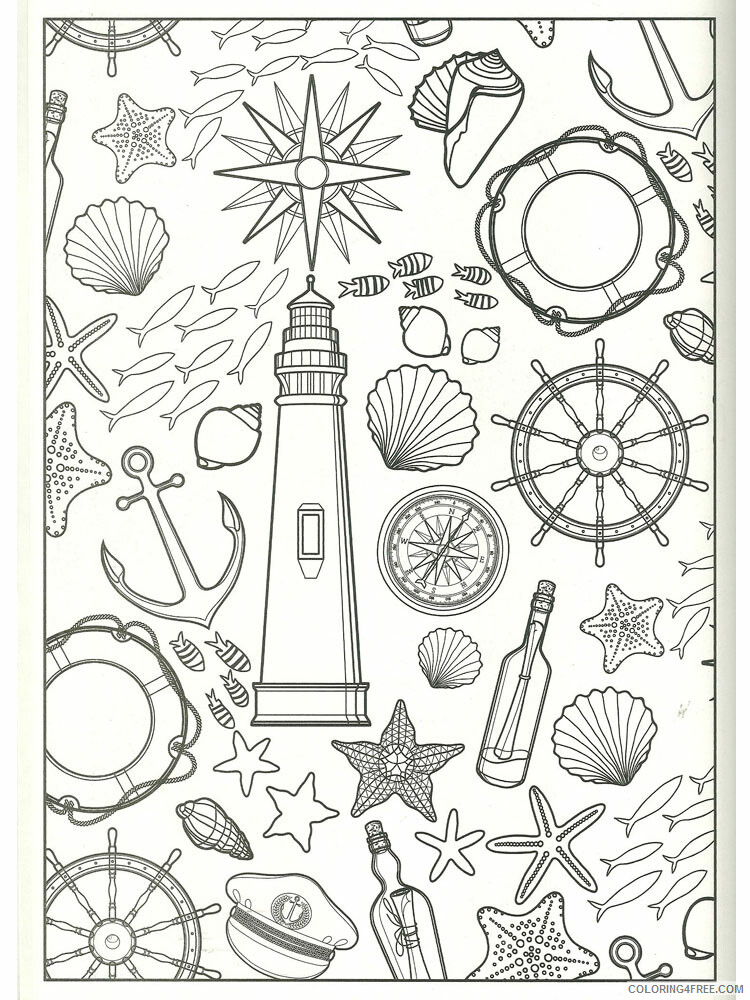 Nautical Coloring Pages Nautical 3 Printable 2021 4382 Coloring4free
