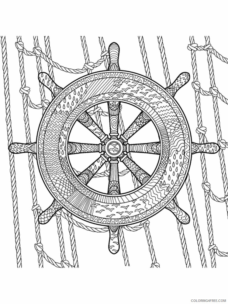 Nautical Coloring Pages Nautical 5 Printable 2021 4383 Coloring4free