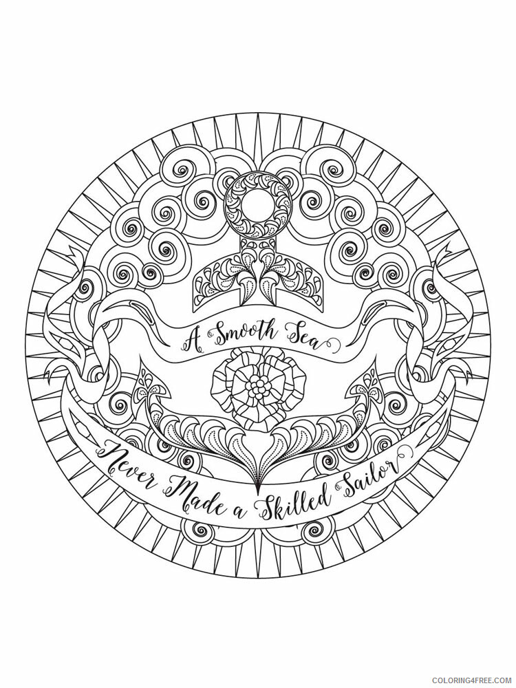 Nautical Coloring Pages Nautical 7 Printable 2021 4385 Coloring4free