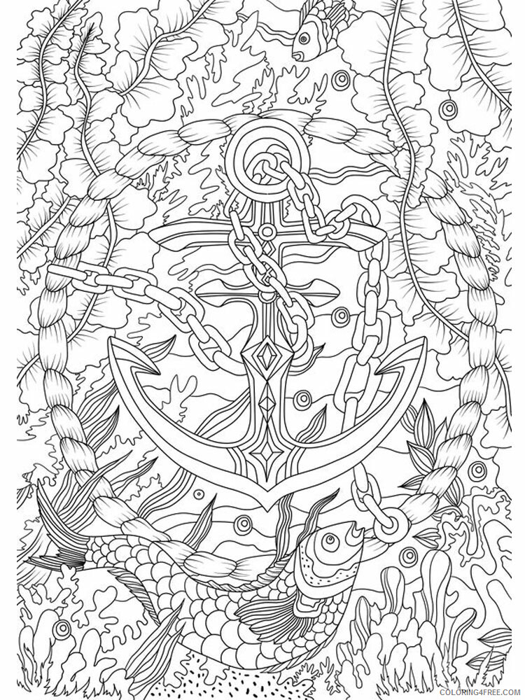 Nautical Coloring Pages Nautical 8 Printable 2021 4386 Coloring4free