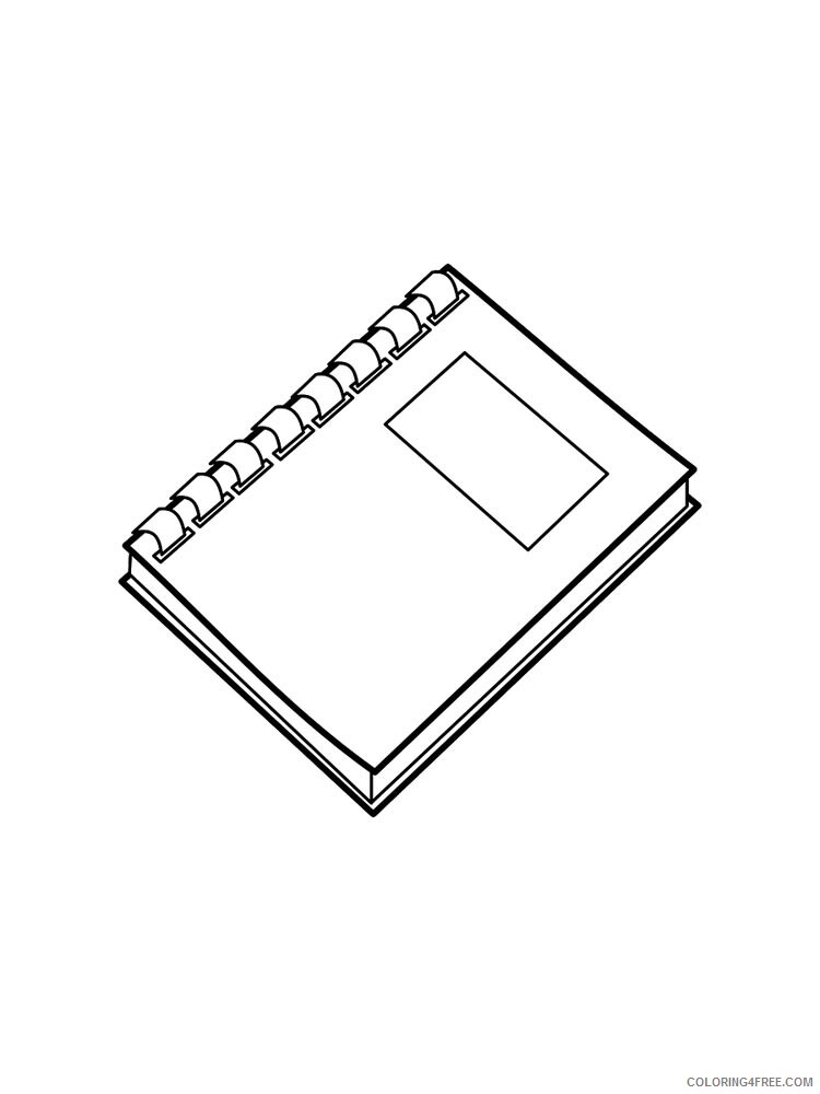 Notebook Coloring Pages notebook 3 Printable 2021 4388 Coloring4free