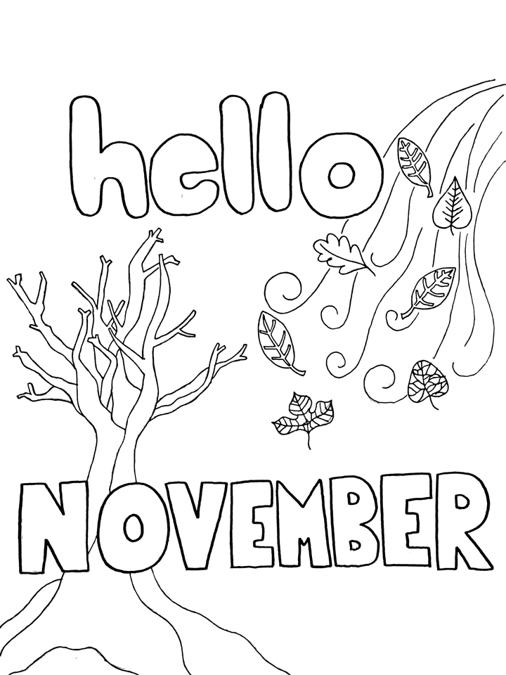 November Coloring Pages november Printable 2021 4394 Coloring4free