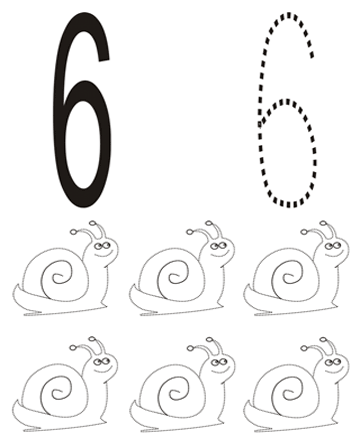 Number Coloring Pages number 6 Printable 2021 4419 Coloring4free