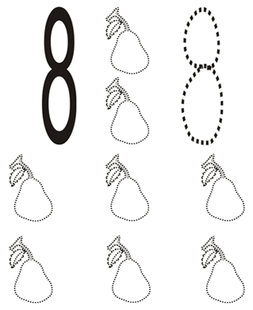 Number Coloring Pages number 8 Printable 2021 4421 Coloring4free