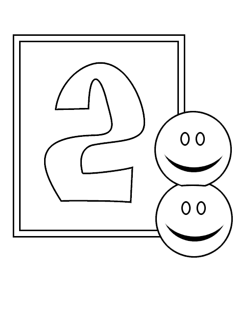 Number Coloring Pages numbers 2 Printable 2021 4425 Coloring4free