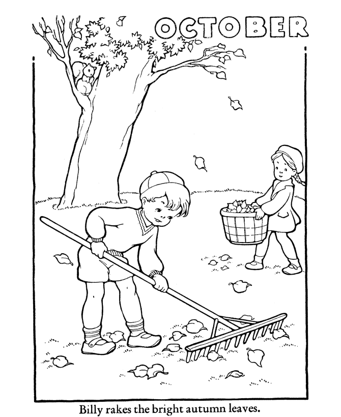 October Coloring Pages Fall October Printable 2021 4434 Coloring4free