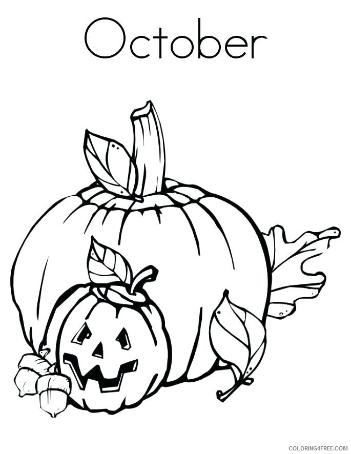 October Coloring Pages October Printable 2021 4436 Coloring4free