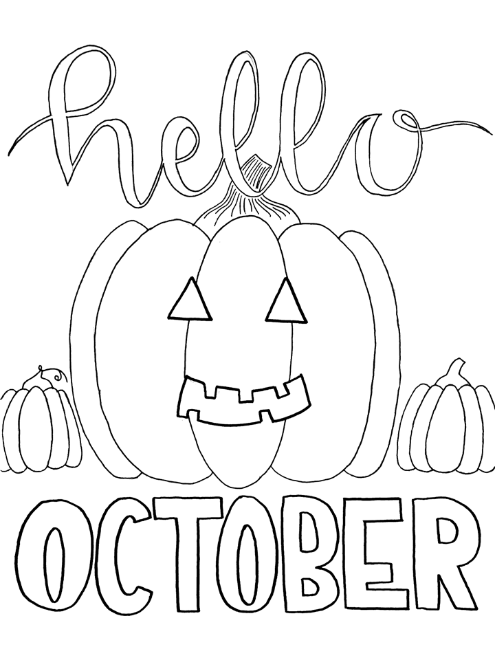 October Coloring Pages october Printable 2021 4435 Coloring4free