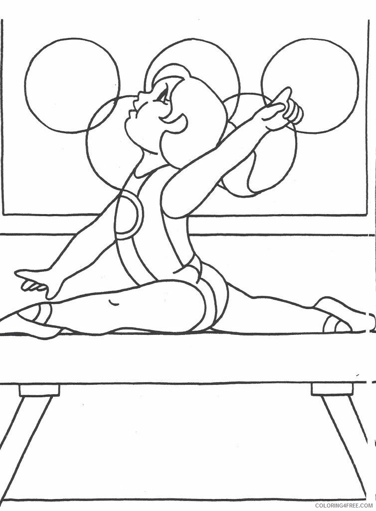Olympic Games Coloring Pages Gymnastics Olympics Printable 2021 4443 Coloring4free