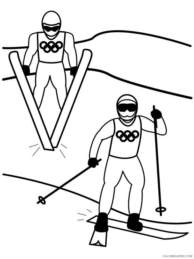 Olympic Games Coloring Pages Olympic games 3 Printable 2021 4451 Coloring4free