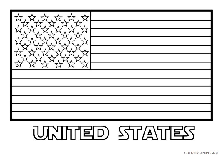 Patriotic Coloring Pages Patriotic American Flag Printable 2021 4474 Coloring4free