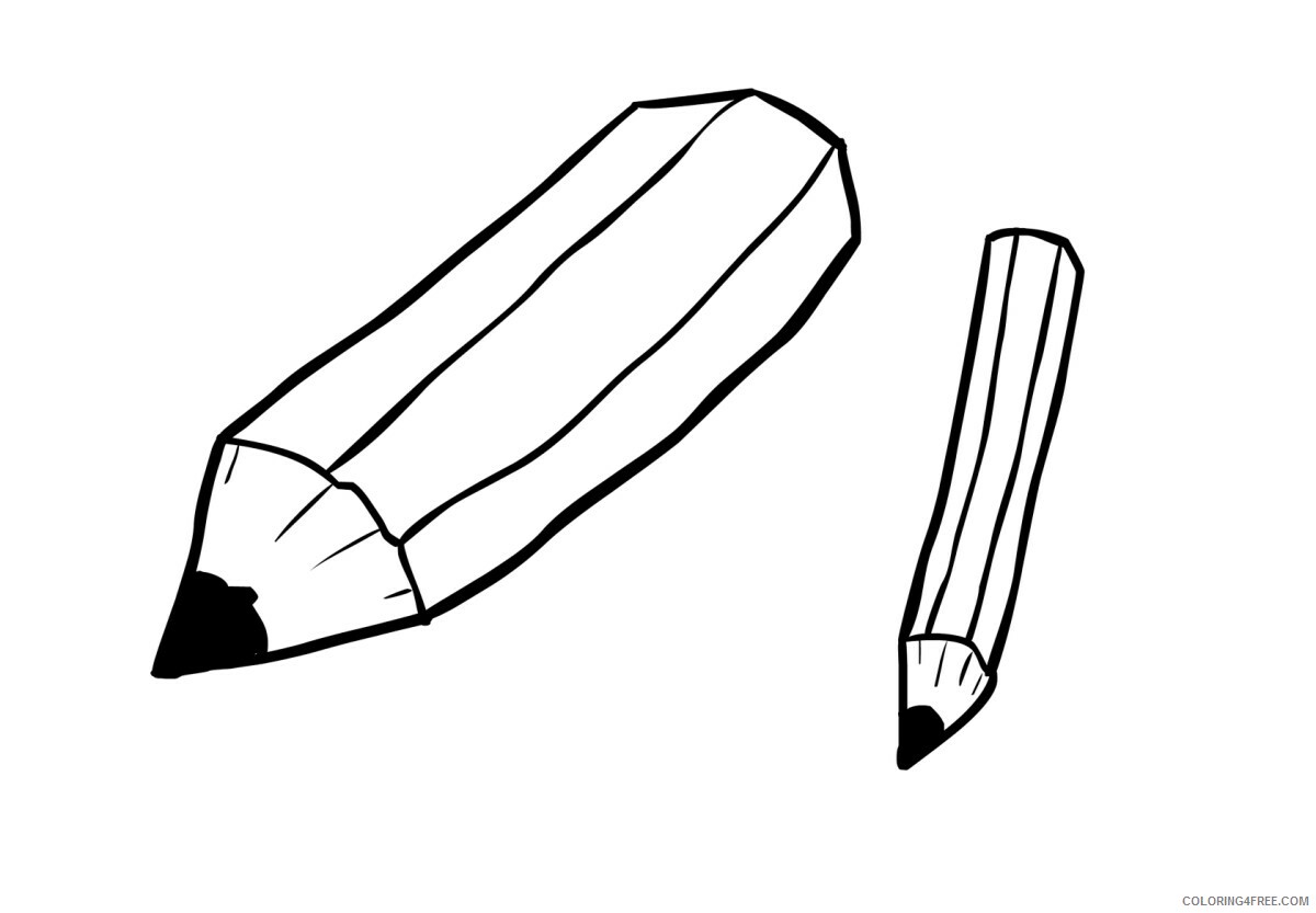 Pencil Coloring Pages Printable Pencil Printable 2021 4489 Coloring4free