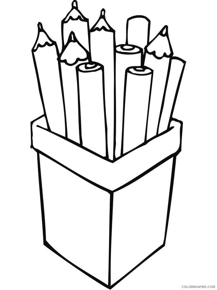 Pencil Coloring Pages pencil 6 Printable 2021 4485 Coloring4free