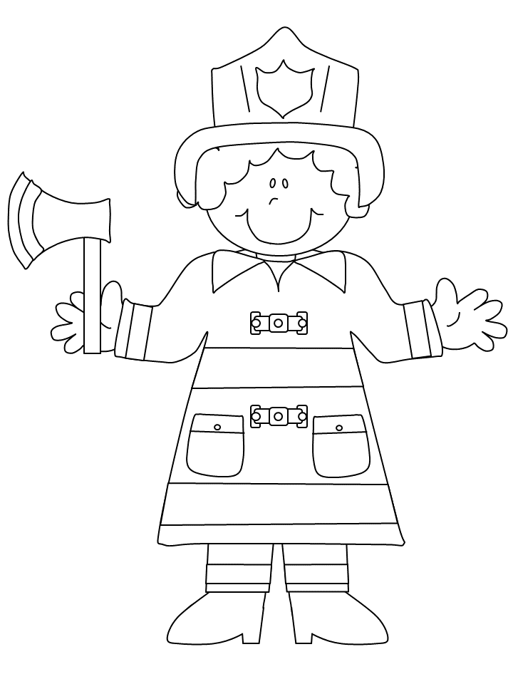 People Coloring Pages fire fighters 3 Printable 2021 4510 Coloring4free