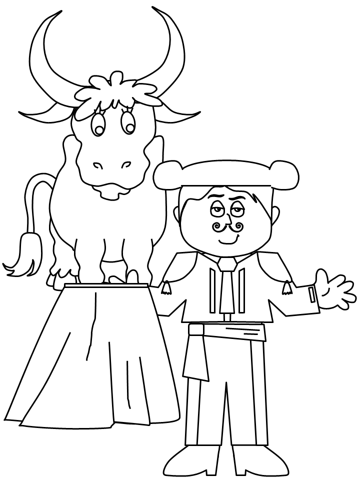 People Coloring Pages matador Printable 2021 4516 Coloring4free