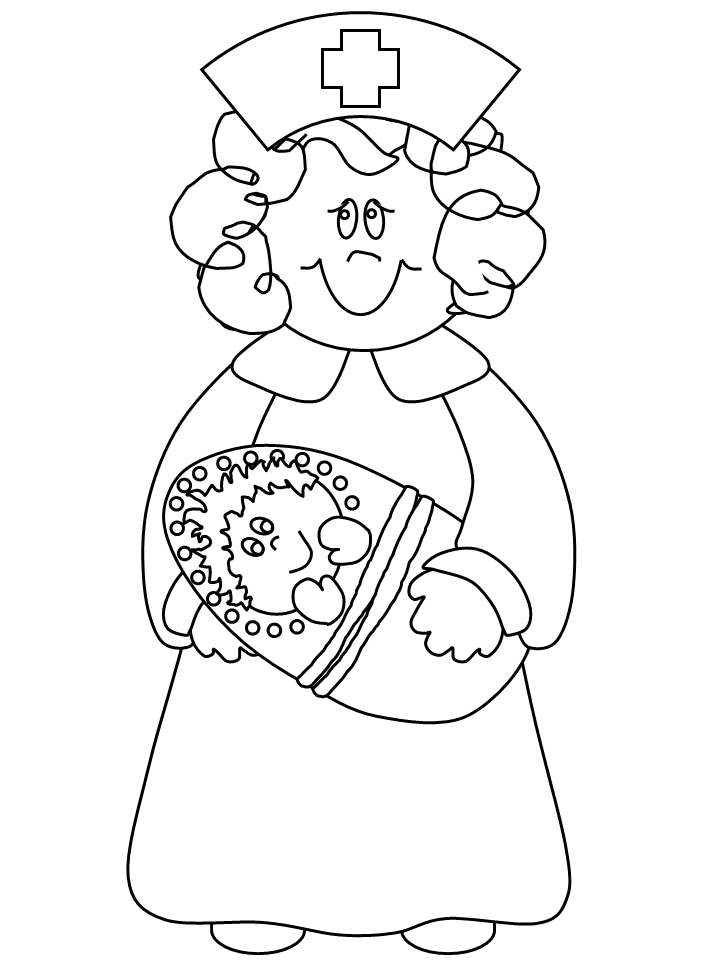 People Coloring Pages nurse4 Printable 2021 4522 Coloring4free