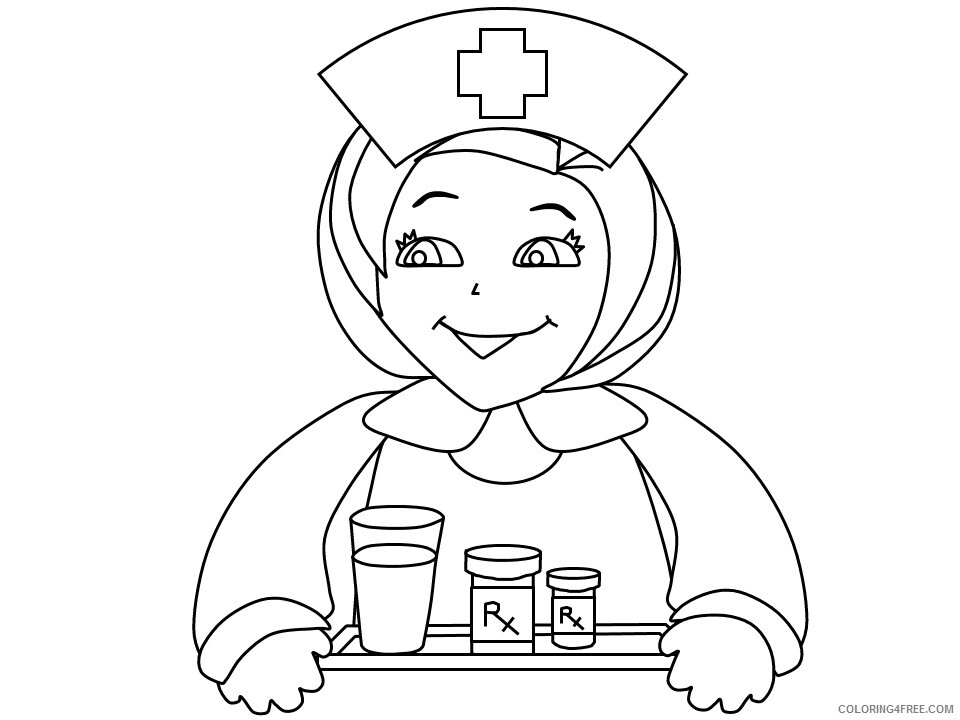 People Coloring Pages nurse5 Printable 2021 4523 Coloring4free
