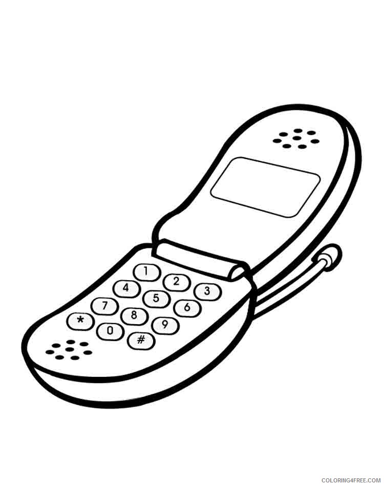 Phone Coloring Pages Phone 17 Printable 2021 4530 Coloring4free
