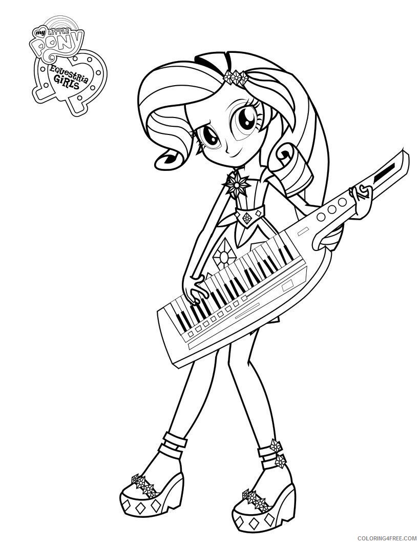 Piano Coloring Pages 1535163576_rarity playing piano a4 Printable 2021 4532 Coloring4free