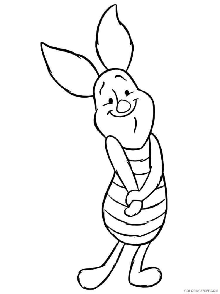 Piglet Coloring Pages piglet 1 Printable 2021 4537 Coloring4free