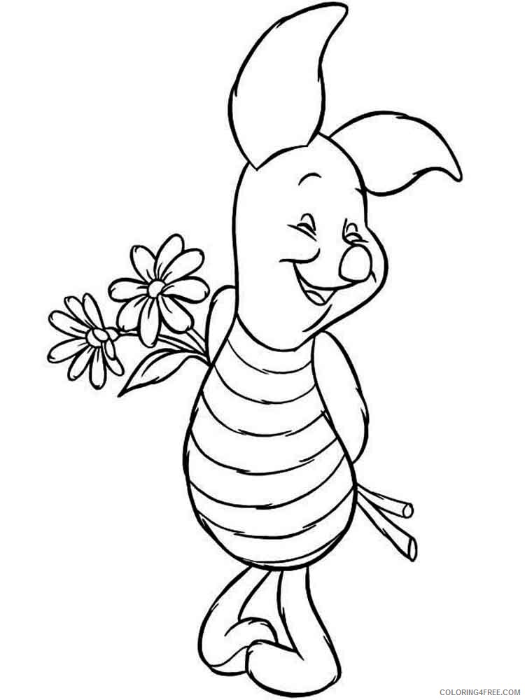 Piglet Coloring Pages piglet 16 Printable 2021 4541 Coloring4free