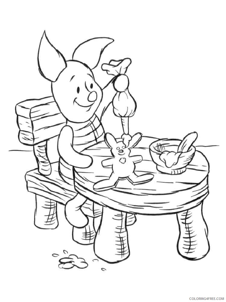 Piglet Coloring Pages piglet 17 Printable 2021 4542 Coloring4free