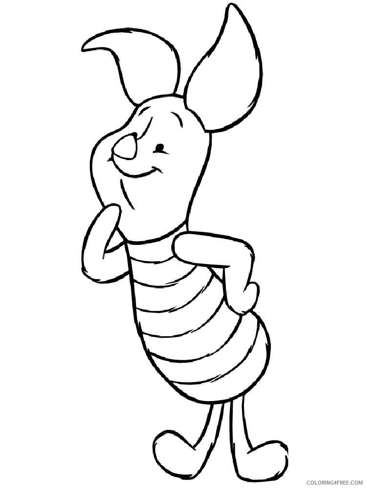 Piglet Coloring Pages piglet 2 Printable 2021 4543 Coloring4free