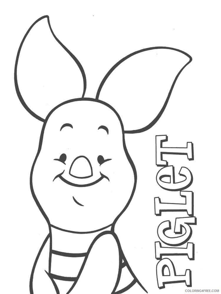 Piglet Coloring Pages piglet 3 Printable 2021 4544 Coloring4free
