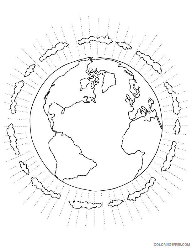 Planets Coloring Pages Save the Planet Earth Day Printable 2021 4617 Coloring4free