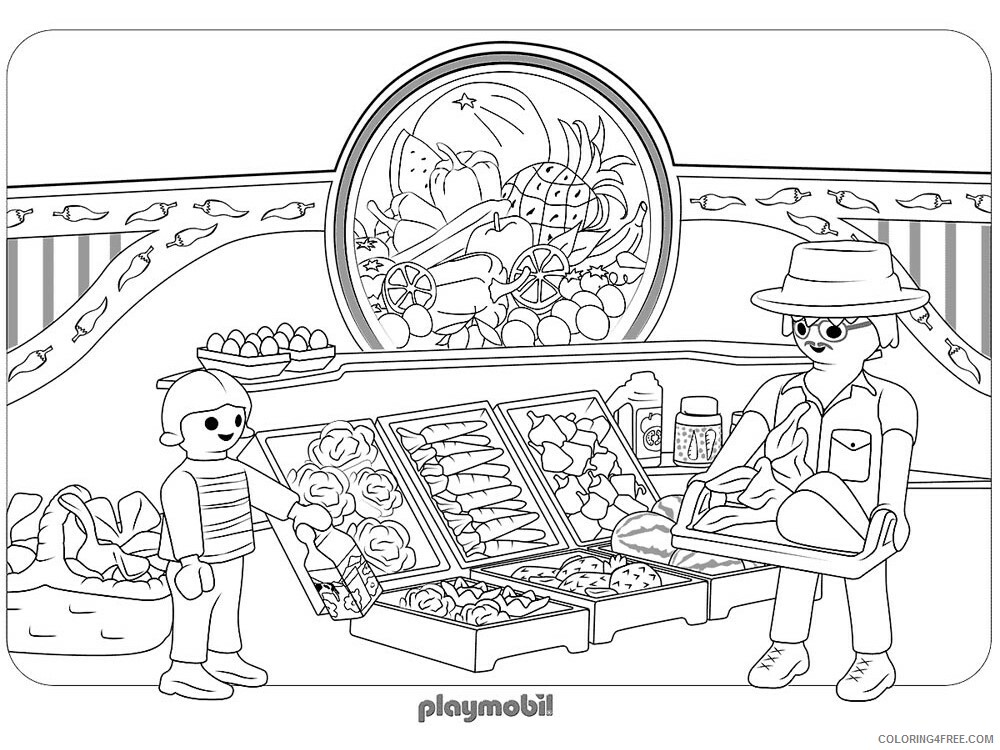 Playmobil Coloring Pages Playmobil 10 Printable 2021 4627 Coloring4free