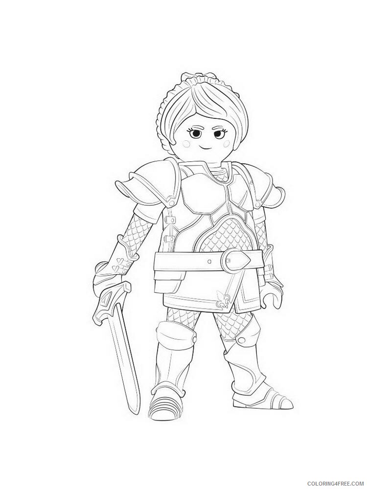 Playmobil Coloring Pages Playmobil 11 Printable 2021 4628 Coloring4free