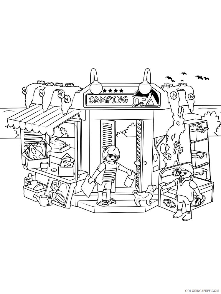 Playmobil Coloring Pages Playmobil 15 Printable 2021 4632 Coloring4free