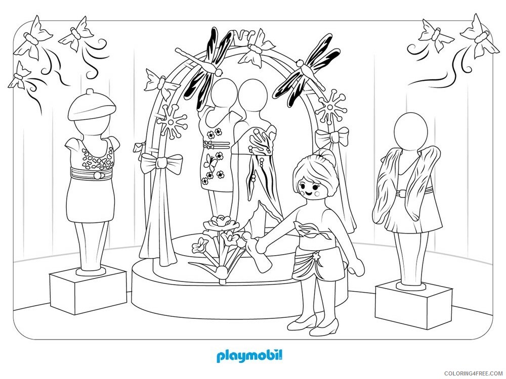 Playmobil Coloring Pages Playmobil 18 Printable 2021 4635 Coloring4free