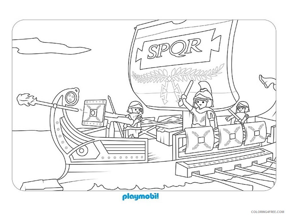 Playmobil Coloring Pages Playmobil 19 Printable 2021 4636 Coloring4free