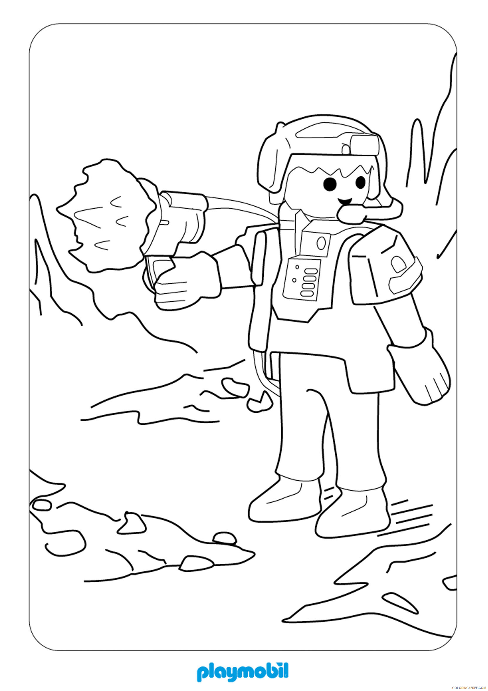 Playmobil Coloring Pages Playmobil Action Printable 2021 4621 Coloring4free