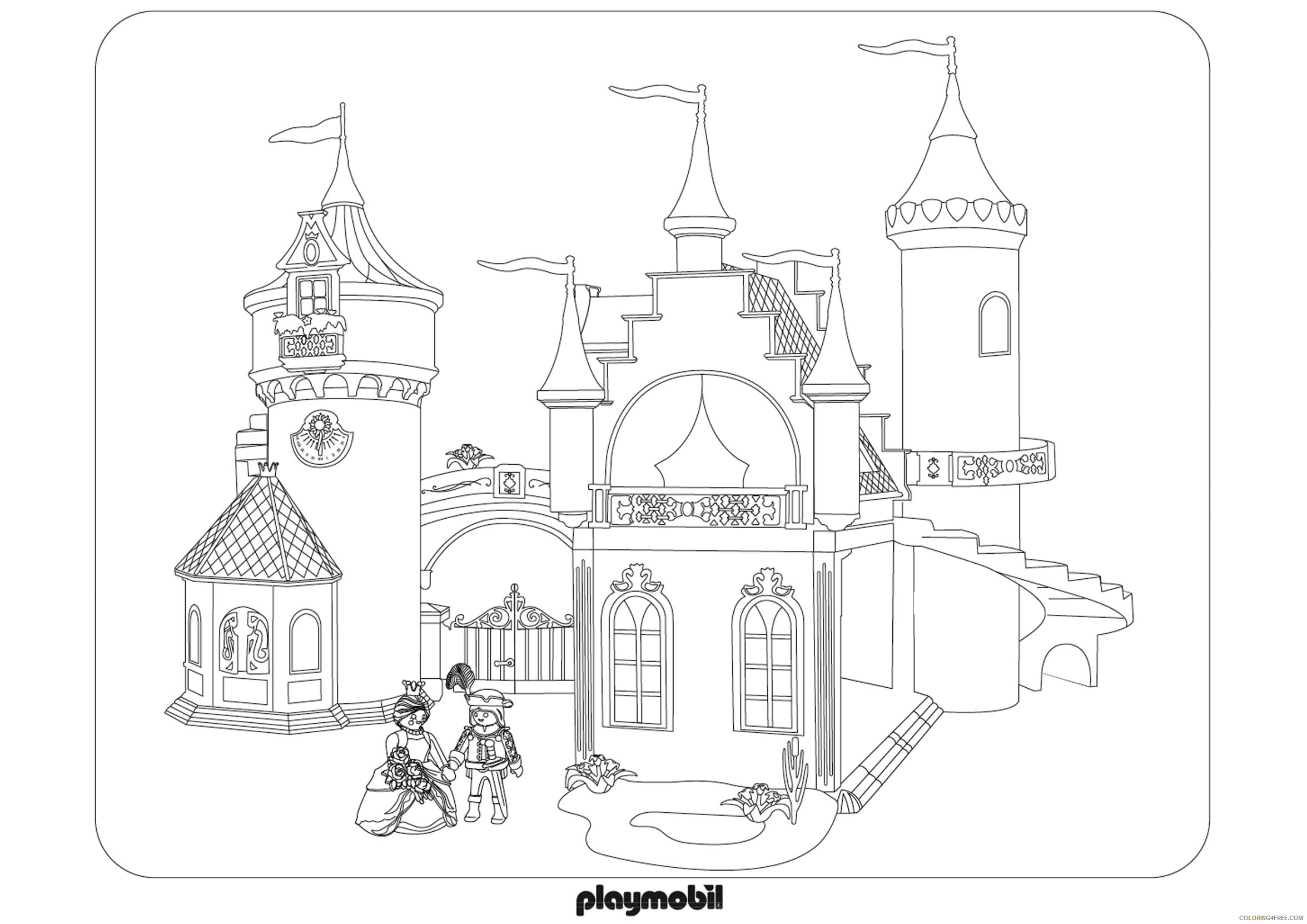 Playmobil Coloring Pages Playmobil Castle Printable 2021 4623 Coloring4free