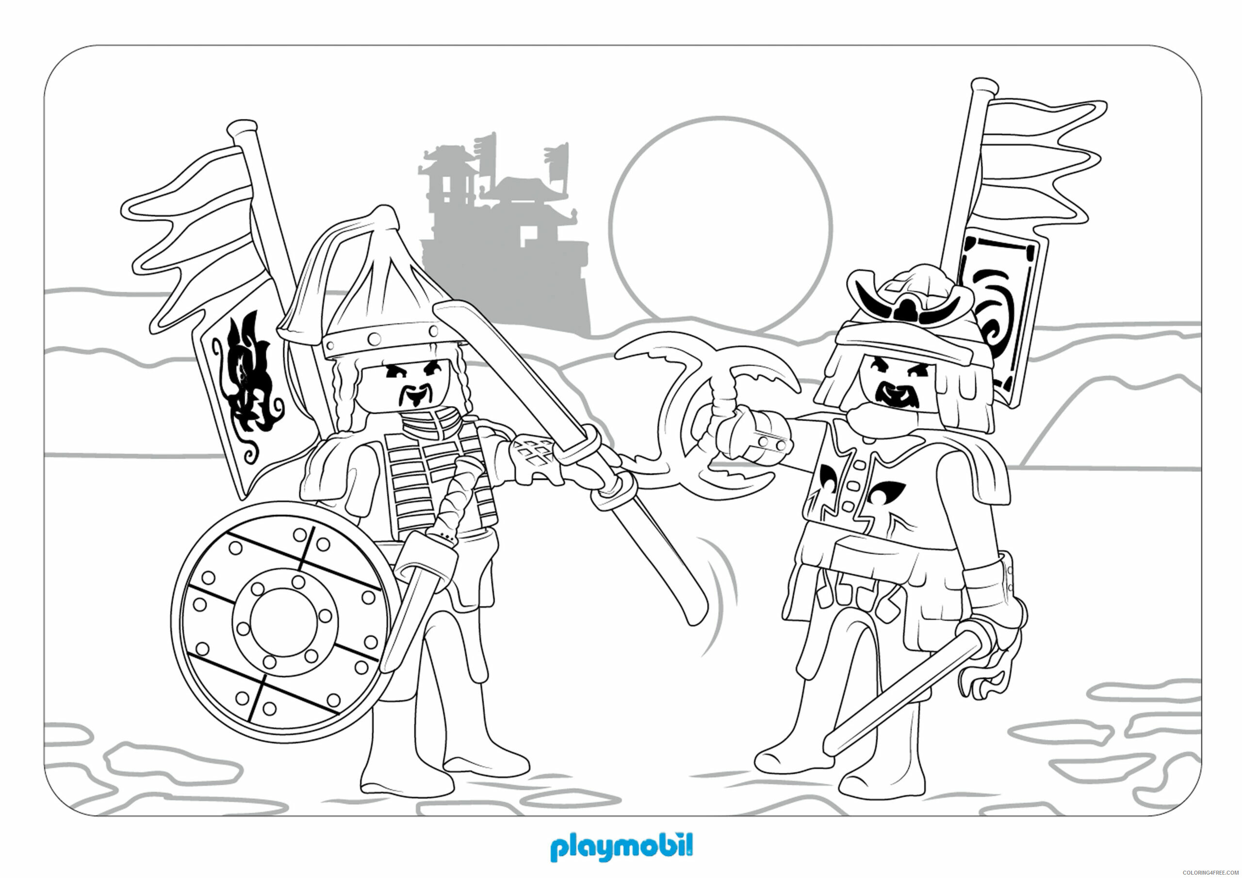 Playmobil Coloring Pages Playmobil Printable 2021 4625 Coloring4free