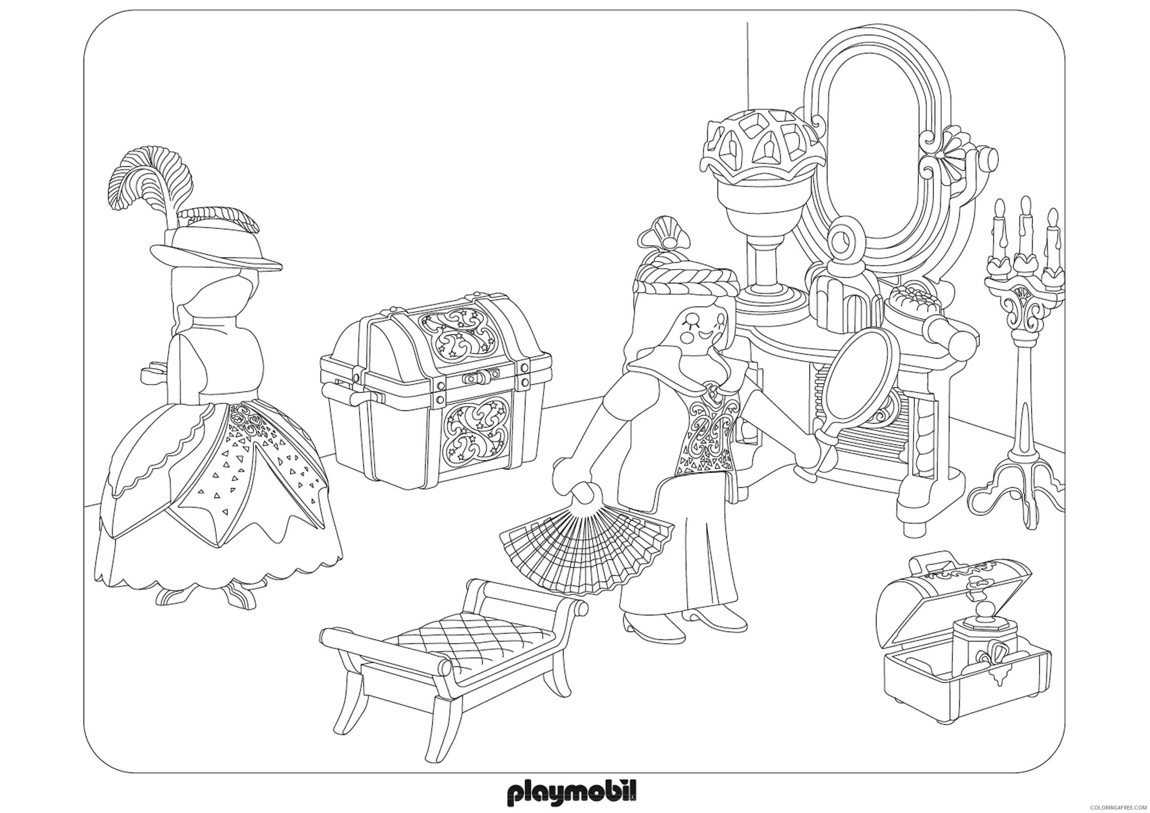 Playmobil Coloring Pages Playmobil Set Printable 2021 4651 Coloring4free