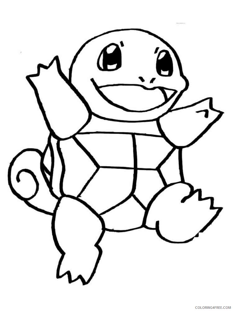 Pokemon Squirtle Coloring Pages squirtle 3 Printable 2021 4653 Coloring4free