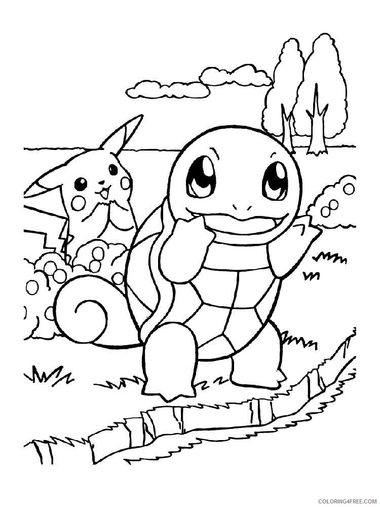 Pokemon Squirtle Coloring Pages squirtle 6 Printable 2021 4655 Coloring4free
