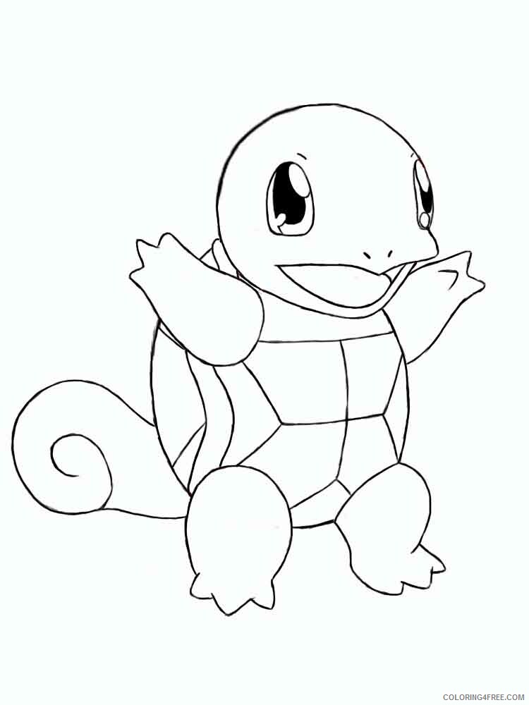 Pokemon Squirtle Coloring Pages squirtle 8 Printable 2021 4657 Coloring4free