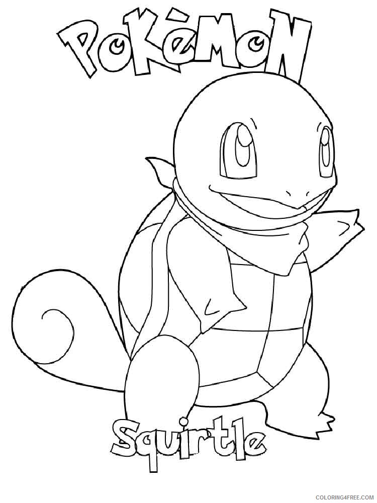 Pokemon Squirtle Coloring Pages squirtle 9 Printable 2021 4658 Coloring4free