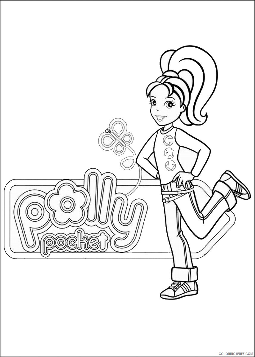 Polly Pocket Coloring Pages Polly Pocket 4 Printable 2021 4674 Coloring4free