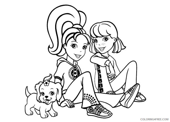 Polly Pocket Coloring Pages Polly Pocket friends Printable 2021 4688 Coloring4free