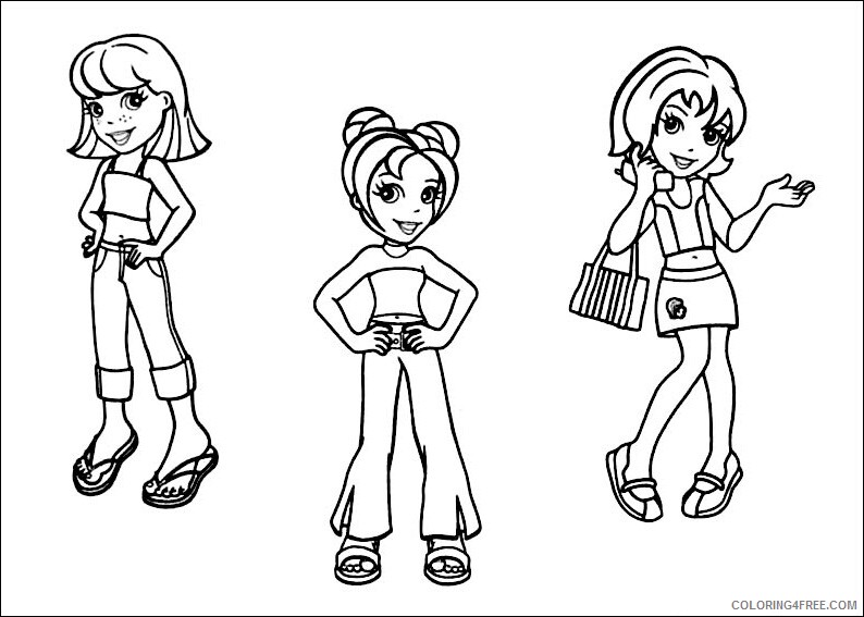 Polly Pocket Coloring Pages Polly Pockets Printable 2021 4693 Coloring4free
