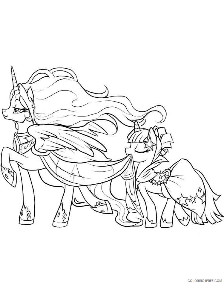 Ponyville Coloring Pages ponyville 8 Printable 2021 4700 Coloring4free