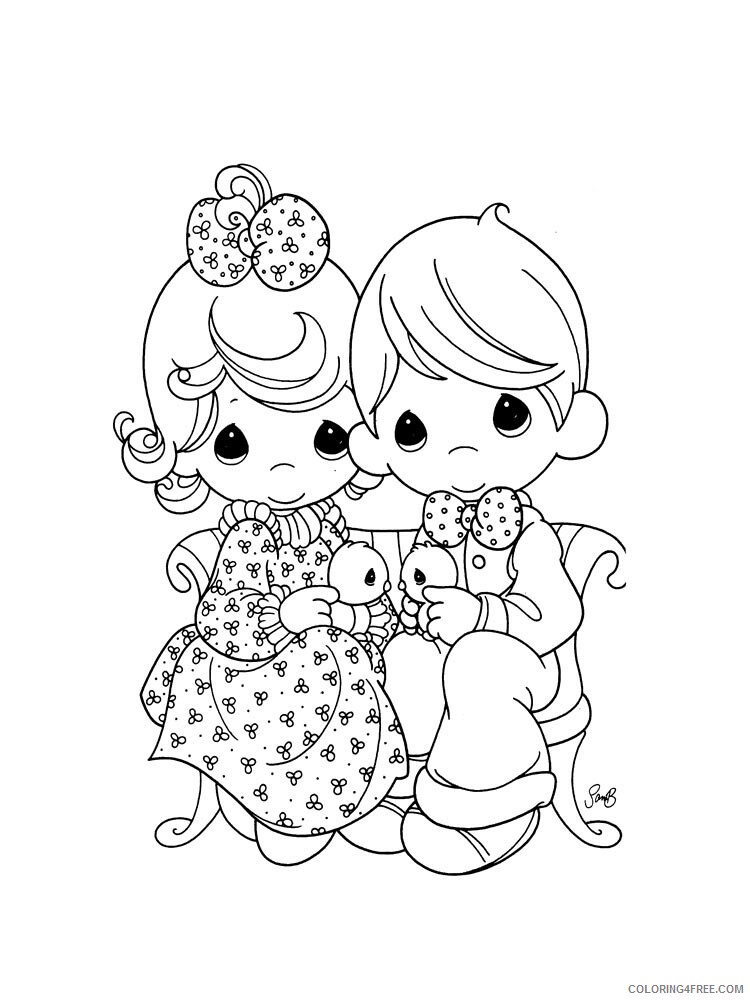 Precious Moments Coloring Pages Precious Moments 2 Printable 2021 4733 Coloring4free