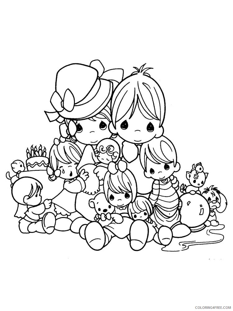 Precious Moments Coloring Pages Precious Moments 7 Printable 2021 4737 Coloring4free