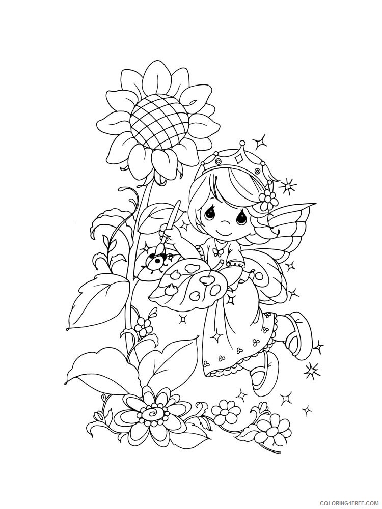Precious Moments Coloring Pages Precious Moments 8 Printable 2021 4738 Coloring4free