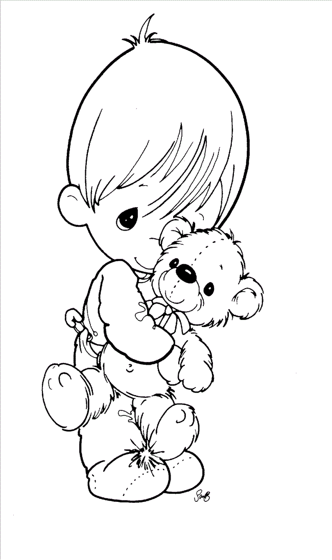 Precious Moments Coloring Pages Precious Moments Baby Printable 2021 4715 Coloring4free
